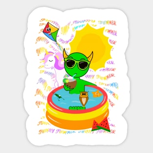 Sunny Summer with weeny Sticker